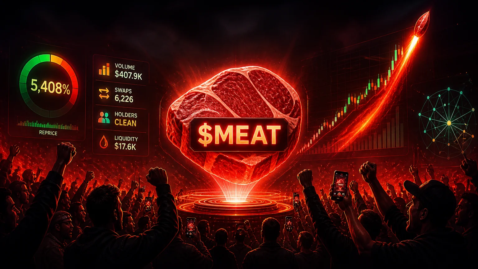 $MEAT Turns a 20-Minute Pump.fun Launch Into a $407K Culture-Meme Sprint