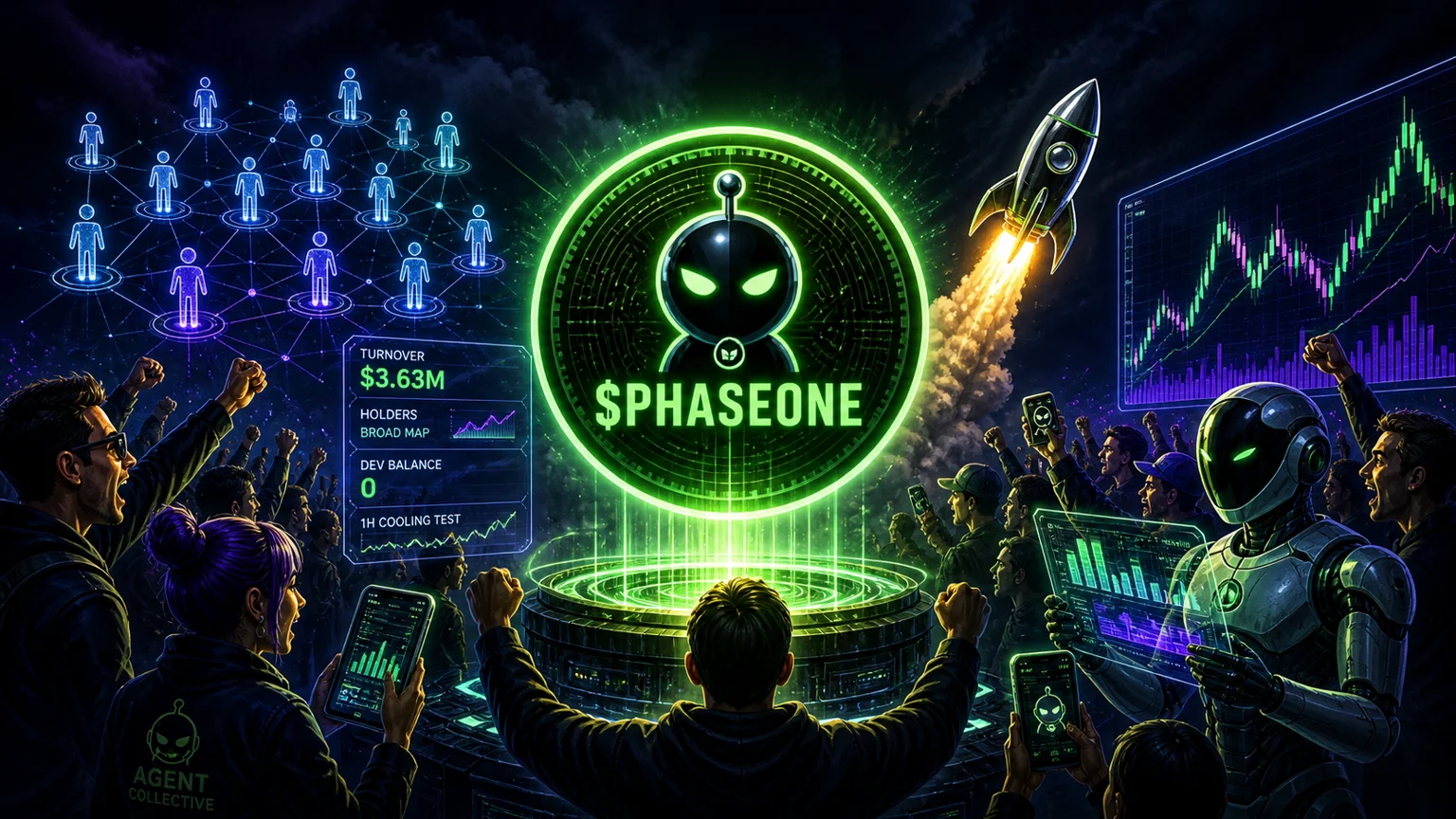 $PHASEONE Turns the Agent Meme Back On With a 4,449% Opening Reprice